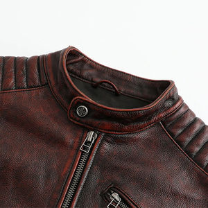 Veste en cuir pour homme, séchage rapide, meilleure arrivée, respirante, qualité supérieure, légère, logo personnalisé, service OEM, veste en cuir pour homme - Product Image 2
