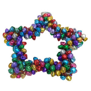 Décoration de la maison fait à la main en vrac forme d'étoile tenture murale décor artisanat fer/perles suspendus nickelage pour la maison et noël - Product Image 2