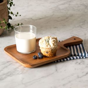 จานชามไม้ใส่อาหารถาดไม้ใส่อาหารปลอดภัยถาดเสิร์ฟพร้อมที่จับจากเวียดนาม - Product Image 5