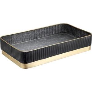 Factory Wholesale Premium Quality Galvanized Serving Tray Black <b>Powder</b> Coated Finished Customized Shape & Size Farmhouse Decor - Product Image 1