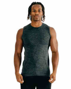 Vêtements de sport pour hommes, débardeur de sport, vente en gros, personnalisé, Star Works Corporation, 100% coton/polyester, séchage rapide, respirant - Product Image 2