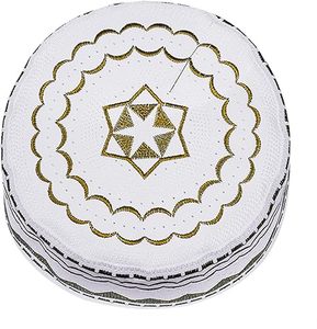 Gorro de oración islámico para hombre, gorro Namaz para hombre, gorro musulmán bordado elegante de oración, gorros islámicos de Material personalizado, precio bajo al por mayor - Product Image 4