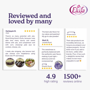 Poudre d'arôme Elufa Ube-1kg (Ube Champorado, Ube Flan, Ube Dough-dans les gâteaux) FP - Product Image 3