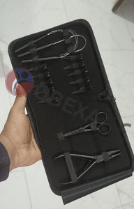 <b>Mini</b> Stainless Steel Hair Weft Extension Pliers <b>Tool</b> <b>Kit</b> | Portable Nano Precision <b>Tools</b> - Product Image 3