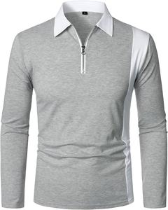 Pull-over à fermeture éclair en coton décontracté pour hommes 1/4 Offre Spéciale sweat-shirt d'été avec fermeture à glissière à moitié ouverte et col à demi-fermeture éclair 1/4 sweat-shirt ouvert - Product Image 1