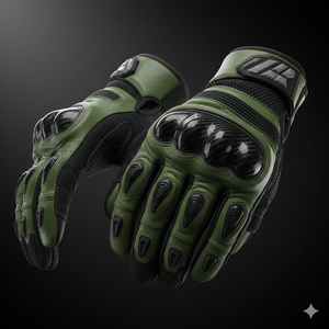 Gants de moto de qualité supérieure pour hommes et femmes, gants de motard en cuir, respirants, gants de protection pour moto - Product Image 3