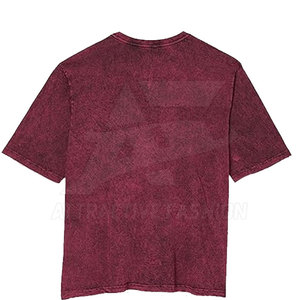 Camiseta de algodón de alta calidad con lavado ácido, de color sólido y corte oversized, hecha en Pakistán. - Product Image 2