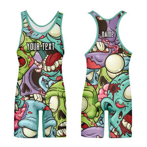 Trajes de Lucha Libre Deportivos Personalizados, Chalecos de Fitness para Hombre, Traje de Levantamiento de Pesas con Impresión Personalizada y Sublimación - Product Image 1