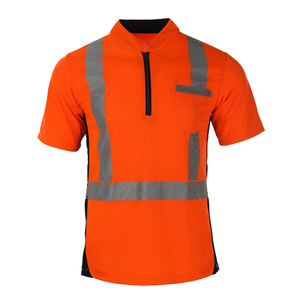 Wholesale Men's Reflective Windproof Polyester Shirt ANSI/ISEA 107 Certified High Visibility Workwear Breathable Quick Dry - Product Image 4
