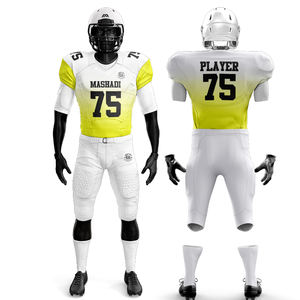 ชุดยูนิฟอร์มฟุตบอลแบบสั่งทำปักลายสำหรับเยาวชนอเมริกันฟุตบอลชุดเสื้อผ้าทอลายทแยง - Product Image 3