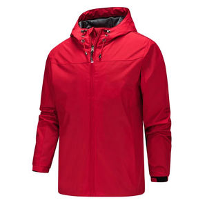 Chaqueta cortavientos impermeable personalizada para exteriores-Chaquetas cortavientos en blanco de talla grande - Product Image 6