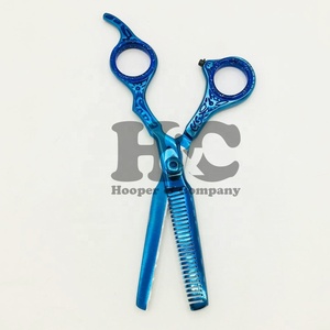 Professional Blue Straight Sharp Stainless Steel Hair Cutting Thinning Scissors Barber <b>Shears</b> Beauty Salons Sustainable - Product Image 4