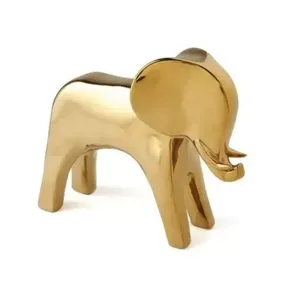 Escultura de elefante de Metal personalizada, escultura hecha de latón puro, elegante para Decoración de mesa, uso en el hogar y la Oficina, venta al por mayor, cantidad mínima - Product Image 1