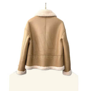 แจ็คเก็ตหนังแกะสำหรับผู้ชายสำหรับฤดูหนาว - ใช้ได้ทั้งกลางแจ้งและลำลอง รับผลิตแบบ OEM/ODM พร้อมโลโก้ด้านหน้า - Product Image 2