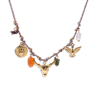 CUCOCUCA Collane con ciondolo fatte a mano 473250450 con pietre naturali e pezzi in acciaio inossidabile per uso quotidiano Spedizione UE in 48 ore - Product Image 1