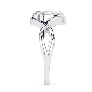 แหวนแต่งงานผู้หญิงรูปลูกแพร์ ctpear 1.0สำหรับผู้หญิง - Product Image 5