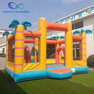 Château gonflable en forme <span class=keywords><strong>de</strong></span> cocotier personnalisable, production à coût d'usine, structure <span class=keywords><strong>de</strong></span> jeu pour enfants <span class=keywords><strong>de</strong></span> style tropical, château gonflable - Product Image 1