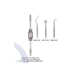 Mango de removedor de corona manual de acero inoxidable con 3 puntas, instrumento dental de clase I certificado CE por Medicab Instruments - Product Image 3