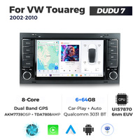 DUDU7 Autoradio Android 7870 8 cœurs le plus récent avec DSP stéréo 4G LTE USB pour VW Touareg 7 pouces Car Play BT WIFI DVR