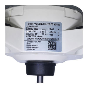Ventilateur sans brosse de moteur à courant continu de pièces de rechange de climatiseur de ZKFN-40-8-1L-5 directe d'usine pour mi <span class=keywords><strong>dea</strong></span> - Product Image 4