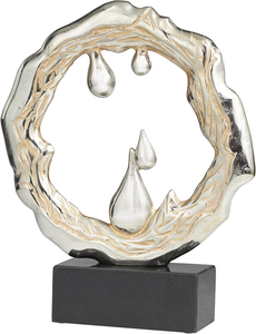 Escultura decorativa abstracta de metal de aluminio Acento de decoración moderna para el hogar - Product Image 4