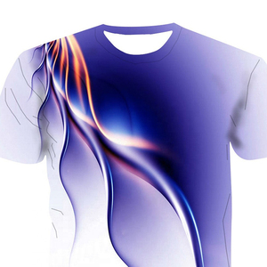 Camiseta de Manga Corta con Cuello Redondo, Secado Rápido, Tejido de Punto, 100% Poliéster/Algodón, Transpirable, Sostenible, con Logotipo Personalizado para Hombre - Product Image 3