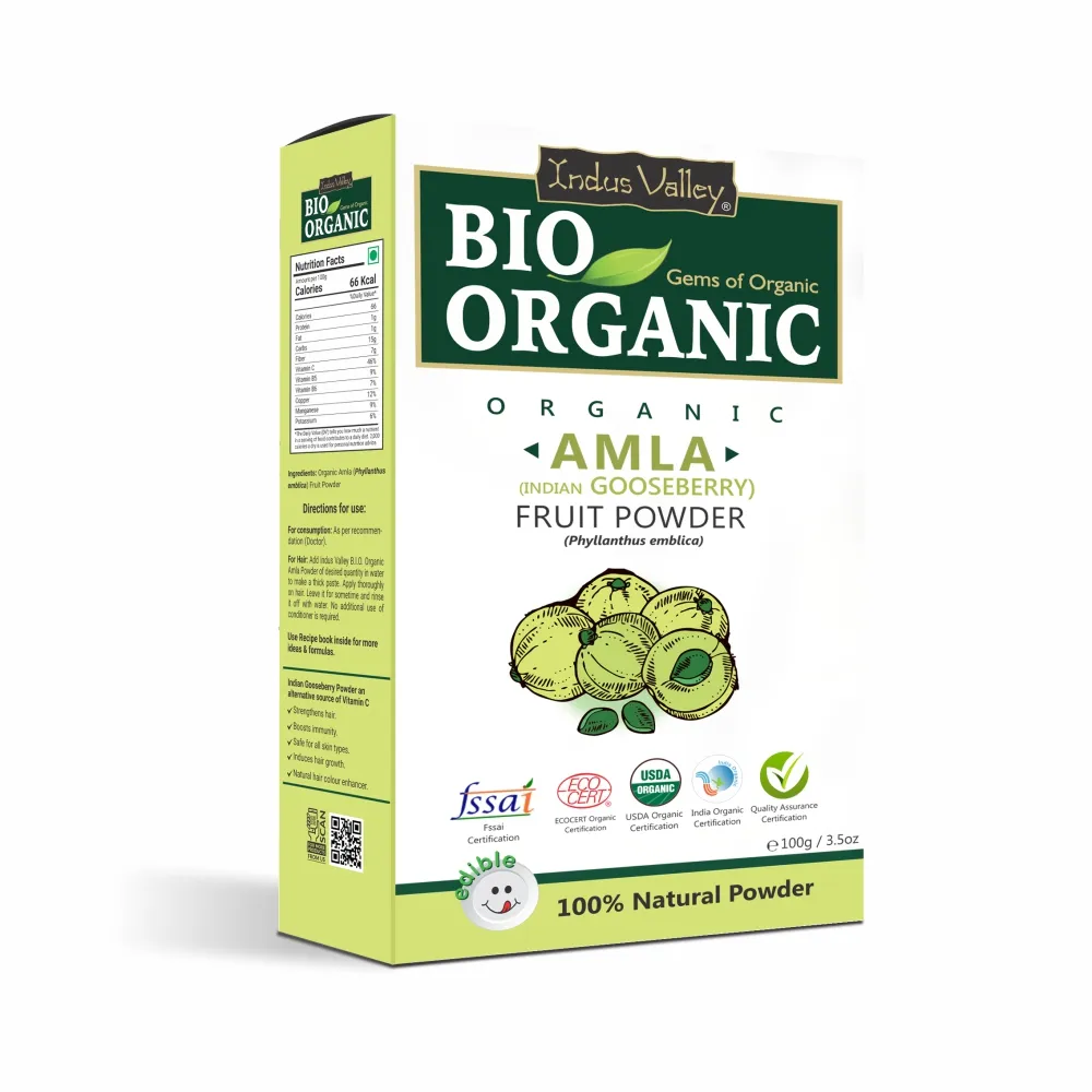 100% pure Amla Fruit Powder estratto di uva spina antiossidante vit c superfood delay erbe grigie premature per la cura dei capelli e della pelle