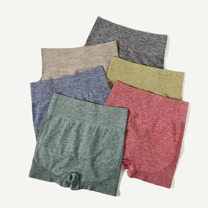 Cao eo liền mạch của phụ nữ tập luyện Quần Short chạy đào mông nhăn sexy thể thao xà cạp thể dục của phụ nữ lụa giảm béo quần - Product Image 1