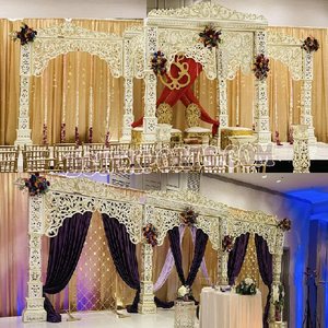 Grand thème mariage indien bollywood mandap mariage indien mandaps mandap décoration vente chaude fibre mariage mandapam - Product Image 1