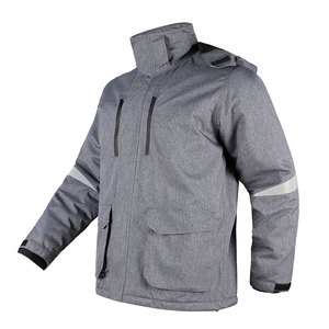 Veste d'hiver avec haute visibilité Construction de sécurité réfléchissante Imperméable Caractéristique Logo personnalisable Support - Product Image 3