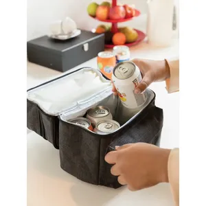 Custom 2-Compartment <b>Cooler</b> Bag for Merchandising Premium Quality Cool <b>Box</b> - Product Image 2