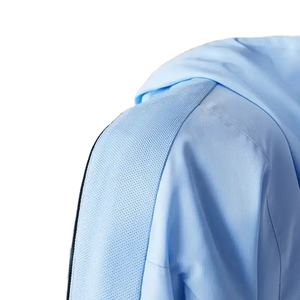 Ensemble de jogging en coton surdimensionné réfléchissant avec logo brodé personnalisé, respirant, coupe-vent, fermeture éclair, survêtement pour hommes - Product Image 3