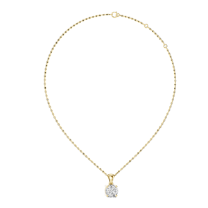 Pendentif en diamant de laboratoire de 1 carat VVS-VS EF CVD, options en or 18 carats, 14 carats, or rose, or jaune, or blanc - Product Image 2