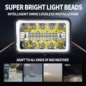 5X7 นิ้วไฟ LED ขับรถ HJG <span class=keywords><strong>Super</strong></span> Bright ไฟ LED รถบรรทุกออฟโร้ดรถจักรยานยนต์รถ 4X6 ไฟหน้าไฟ LED