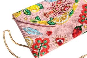 Sac à main de soirée tendance et luxueux, style vintage, avec perles et paillettes, sac à main pour femme, pochette de soirée avec pierres - Product Image 2