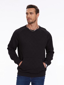 Haute qualité 500gsm poids lourd pull sweat français Terry sweats à capuche goutte épaule sans cordes lourd surdimensionné hommes sweat - Product Image 6