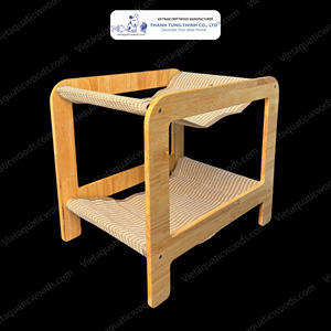 Wooden Pet Hammock Rectangle Modern Indoor Cat Bed Durable Solid Wood Made in Vietnam - Product Image 6