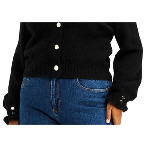 Cardigan Casual Nero Estelle Sofia Taglia Plus 1X per la Stagione Autunnale - Esclusivamente su Nordstrom - Product Image 3