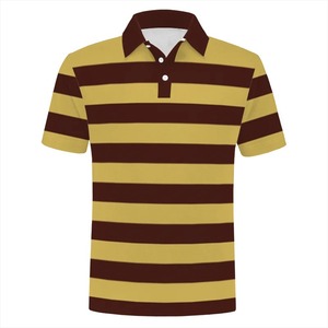 Polo de golf décontracté à manches courtes en coton et soie vierge de haute qualité 200gsm avec logo personnalisé pour hommes - Product Image 5