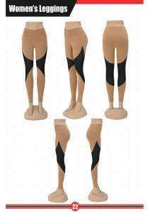 กางเกงเลกกิ้งผู้หญิงแฟชั่น ทรงสวย ระบายอากาศได้ดี คุณภาพสูง ผลิตจากผ้าสแปนเด็กซ์/โพลีเอสเตอร์ เหมาะสำหรับโยคะ ออกกำลังกาย ฟิตเนส ราคาขายส่ง มีสินค้าในสต็อก - Product Image 2