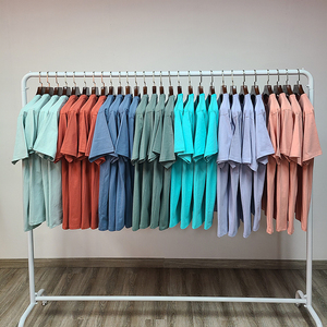 T-shirts de haute qualité en vrac 220gsm 100% coton T-shirt vierge surdimensionné avec logo personnalisé uni pour hommes sublimation pour hommes - Product Image 6