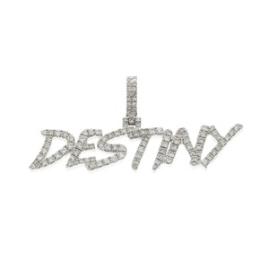 925 plata esterlina VVS Moissanite diamante colgante logotipo inicial nombre único número Hip Hop estilo Iced letra collar - Product Image 5