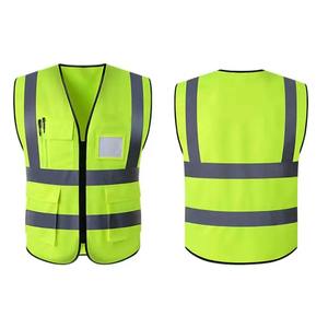 Chaleco de Seguridad Reflectante de Alta Visibilidad, Uniforme de Trabajo, Chaqueta de Seguridad, Lona, Talla Grande, Transpirable, Impermeable, para Hombre - Product Image 1