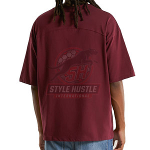 Camiseta de Corte Cuadrado en Color Sólido, Tejido Suave, Fabricada en Fábrica, Duradera, Fácil de Usar, Camiseta en Línea - Product Image 4