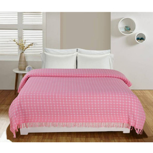 Nouvel arrivage de draps de lit de luxe 100% coton couette solide King Size avec taies d'oreiller style tissé moderne pour la vente en gros - Product Image 5