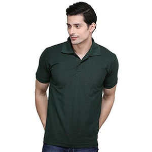 Chemise de golf pour homme avec logo personnalisé, anti-froissement, séchage rapide, 100% coton, manches courtes, décontractée - Product Image 1