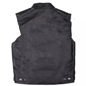Qualité supérieure toutes tailles disponibles Design personnalisé Logo privé Prix bas Look vieilli gilet pour hommes, poche en 5 dimensions - Product Image 2