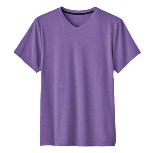 T-shirt unisexe décontracté à col en V, anti-rides, écologique, en jersey simple 160 GSM, poids du tissu 180 grammes, vierge, vente en gros - Product Image 4