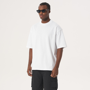 High Quality 100% Cotton Plus Size Breathable Oversized Heavyweight Custom Printed Plain Blank Unisex Men's T-shirt - Product Image 5