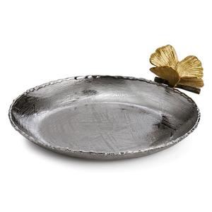 Plateau Design en aluminium avec finition dorée, plateau de service et de décoration, vente au prix de gros - Product Image 3